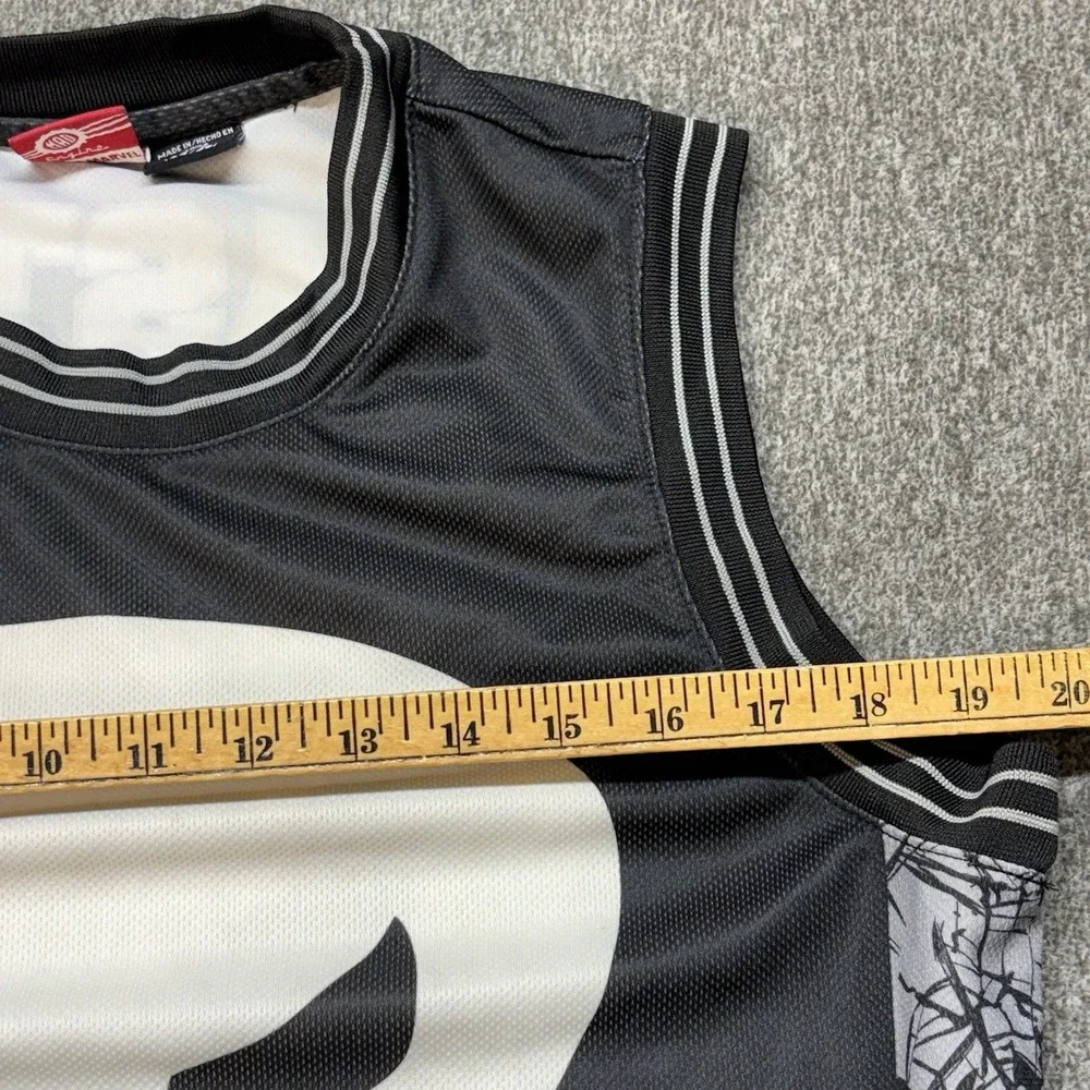 Marvel The Punisher Castle Basketball‎ Jersey ~ Men's S Black Mesh Comics